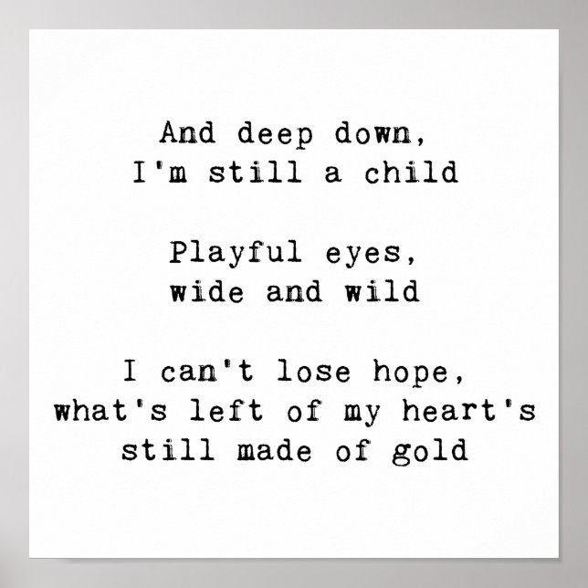 Affiche Paroles arc-en-ciel (Devant)