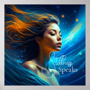 Affiche Paroles de douceur   Méditation Art céleste