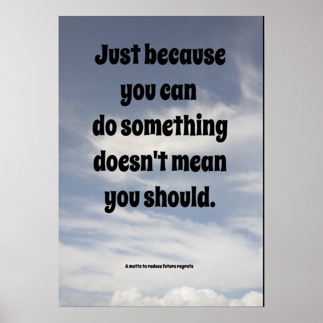 Affiche Paroles de sagesse. (Devant)