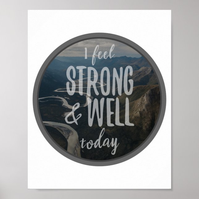 Affiche paroles inspirantes du matin pour l'acceptation de (Devant)