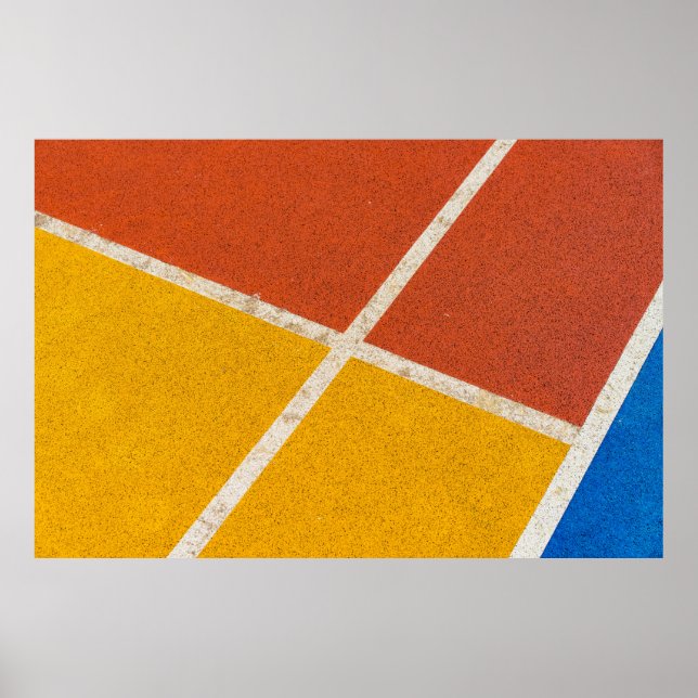 Affiche Parquet jaune et orange (Devant)