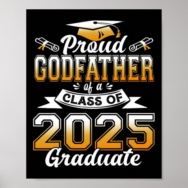 Affiche Parrain 2025 Graduation Fière Parrain Cl De 20 (Devant)