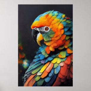Affiche Parrot Oiseau Animal Discovery Aventure Nature