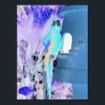 Affiche Parrot Pop Art<br><div class="desc">pretty blue pop art parrot design</div>
