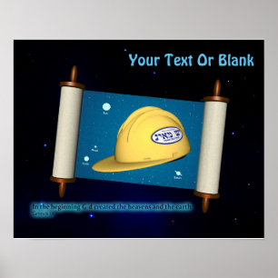 Affiche Parshat Bereshit - Yesh M'ayn Construction Company