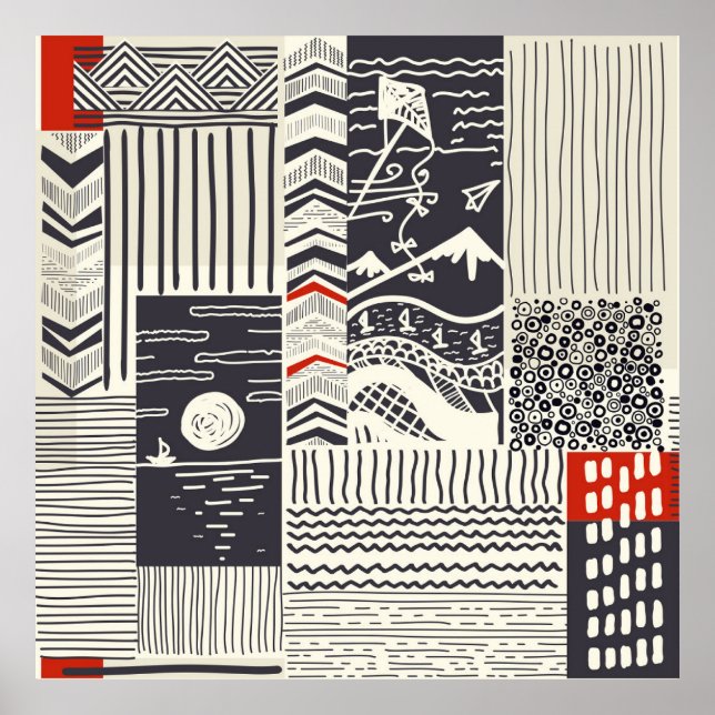 Affiche Part of wood with peeled green paint,  abstract te (Devant)