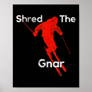 Affiche Partager La Poudre Gnar Ski Snowboard S