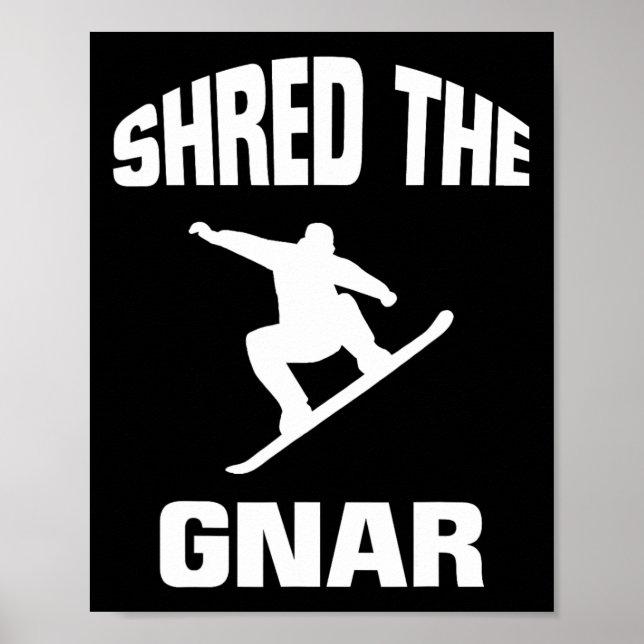 Affiche Partagez La Bête De Snowboard Gnar (Devant)