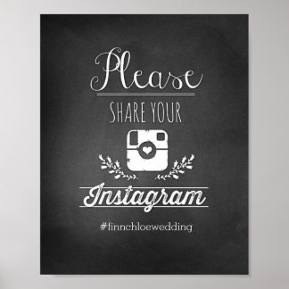 Affiche Partagez votre Instagram 8x10