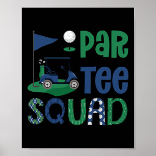 Affiche Parte Squad Golf Amoureux Anniversaire Famille Mat