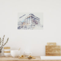 Parthénon des sites antiques à Athènes, Grèce