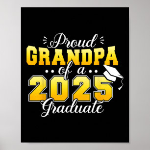 Affiche Parti De Graduation Fière Grand-Père D'Un Cl De 20