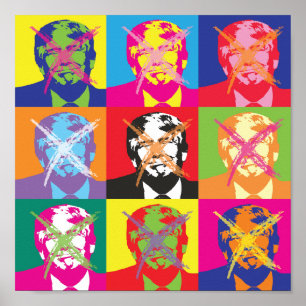 Affiche Parti de l'impeachment de Popart Trump