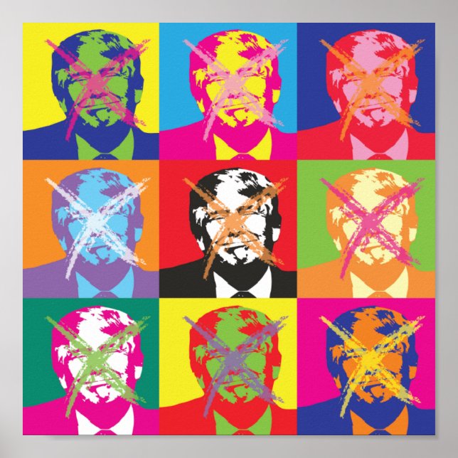 Affiche Parti de l'impeachment de Popart Trump (Devant)