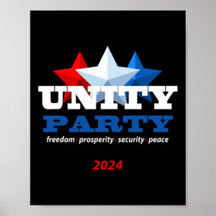 Affiche Parti de l'unité 2024 Président Trump
