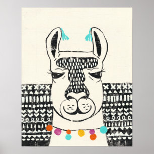 Affiche Parti Llama - Portrait