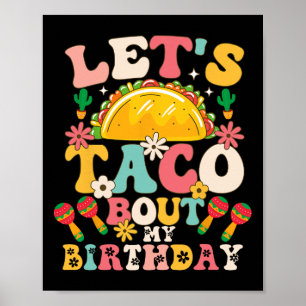 Affiche Parti Mexicain Cinco De Mayo Taco Bout My Bir
