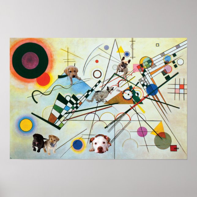 Affiche Partie de composition VIII (Devant)