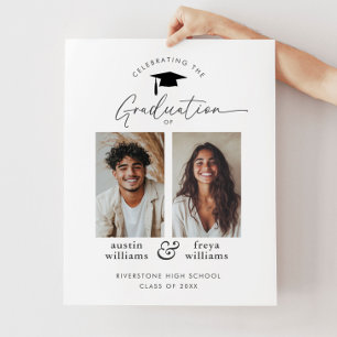 Affiche Partie de graduation conjointe 2 Photo Bienvenue