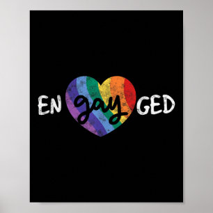 Affiche Partie De Mariage Lgbt Engaygé Parti De Bachelor G