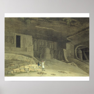 Affiche Partie des grottes de Kanaree, Salsette, plaque 62