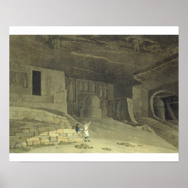 Affiche Partie des grottes de Kanaree, Salsette, plaque 62 (Devant)
