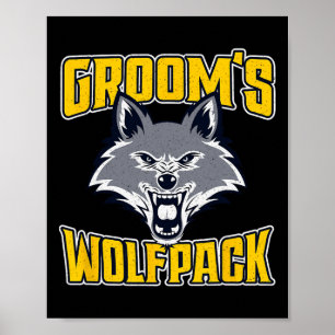 Affiche Partie Mariage de Wolfpack de la Groom de Bachelor