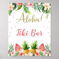 Parties scintillant Aloha Floral Fruit Anniversair