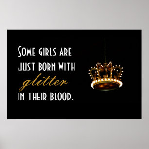 Affiche Parties scintillant Couronne