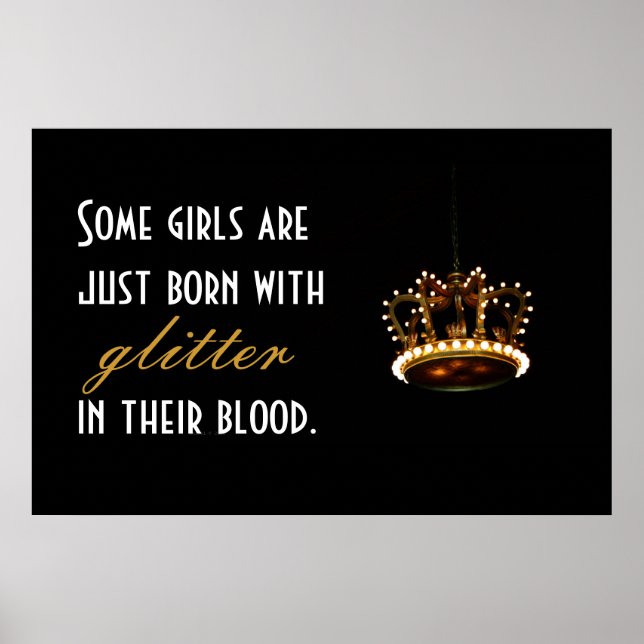 Affiche Parties scintillant Couronne (Devant)