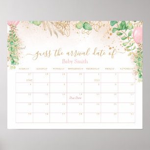 Affiche Parties scintillant Gold verdure Guess Baby Date d