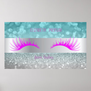 Affiche Parties scintillant moderne Bokeh, Bande, Faux Las