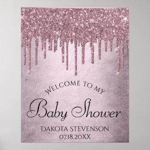 Affiche Parties scintillant rose fille   Douche Shimmer Ma
