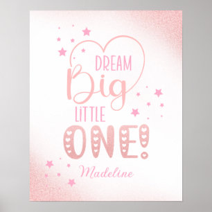 Affiche Parties scintillant rose Starry Dream Big Little O