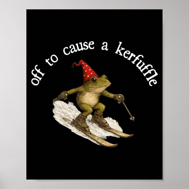 Affiche Partir pour causer un chahut Drôle de grenouille d (Devant)