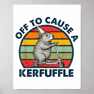 Affiche Partir pour causer une agitation drôle Groundhog à