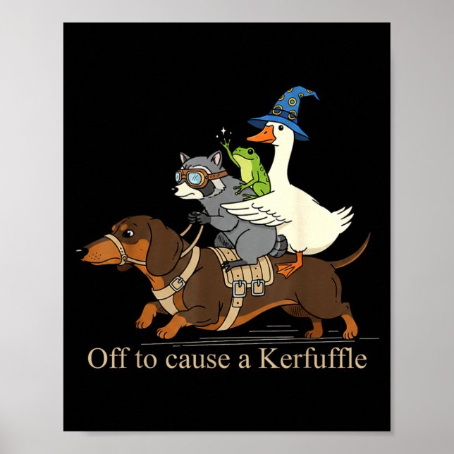 Affiche Partir pour causer une pagaille grenouille raton l (Devant)