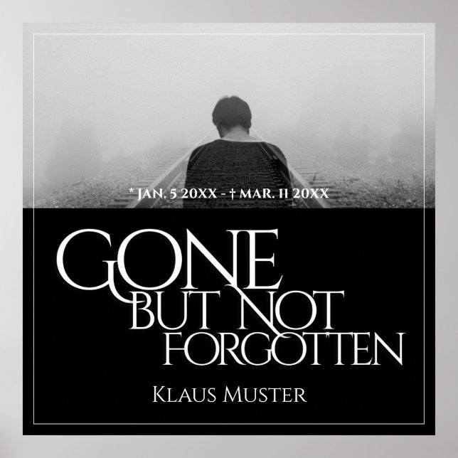 Affiche Partis mais pas oubliés - Sombre (Devant)