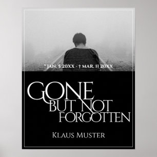 Affiche Partis mais pas oubliés - Sombre