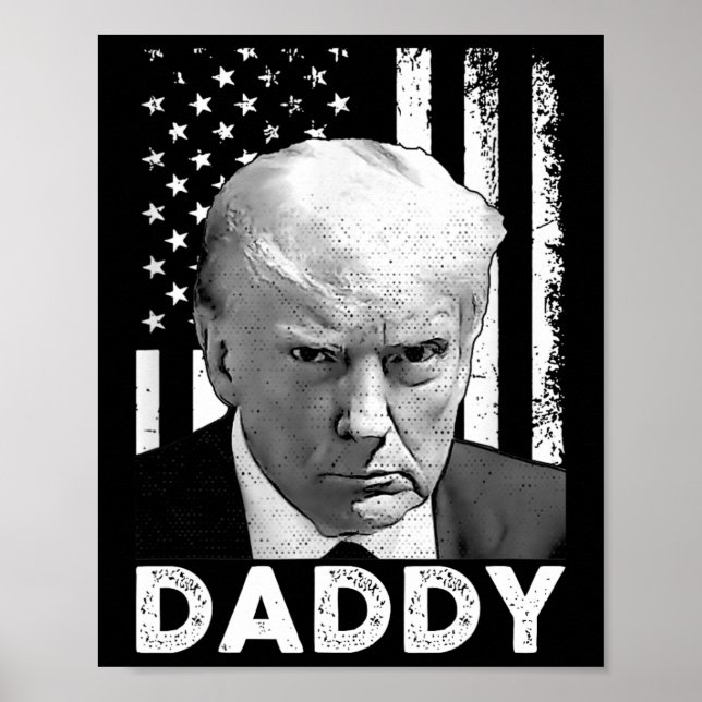Affiche Partisans de Trump Daddy président 2025 hommes et  (Devant)