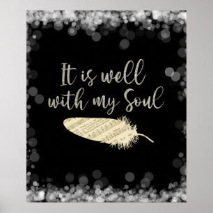 Affiche Partition de musique avec It Is Well avec my Soul