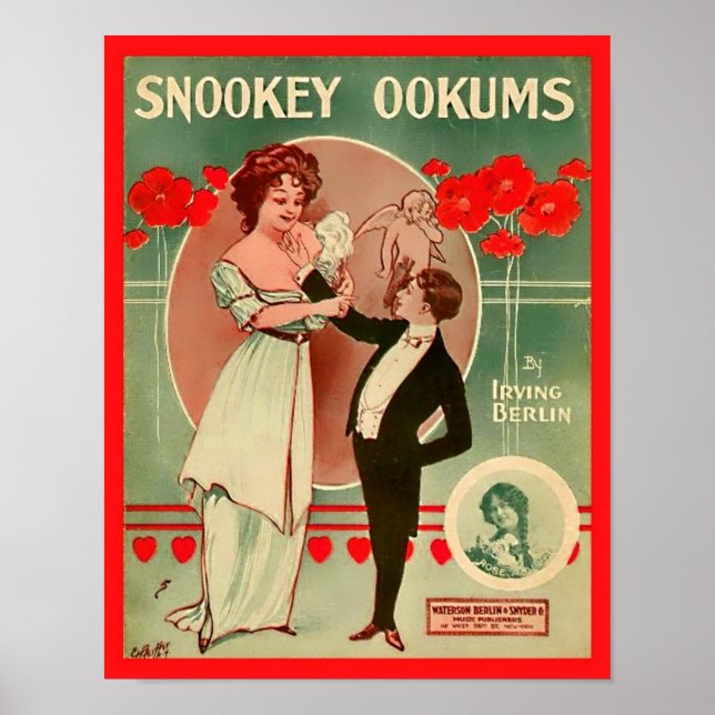 Affiche Partition vintage Snookey Ookums 1913 Cover Copy (Devant)