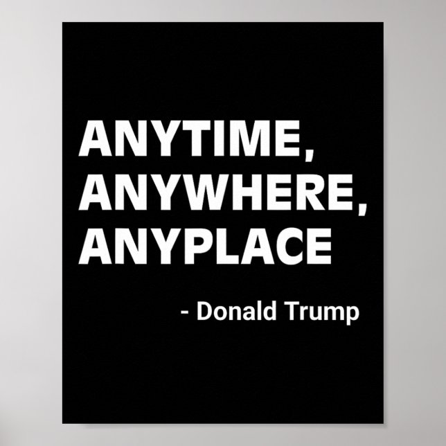 Affiche Partout Donald Trump 2024 Citation 2 (Devant)