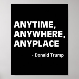 Affiche Partout Donald Trump 2024 Citation 3