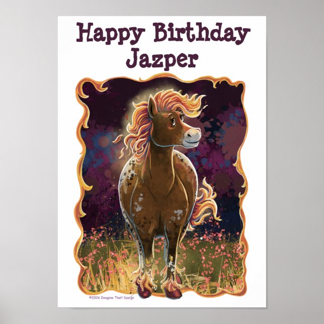 Affiche Party Time Fire Horse (Devant)