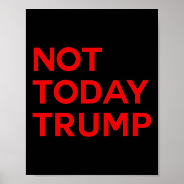 Affiche Pas aujourd'hui Trump Pro Démocratie Pas de rois e (Devant)