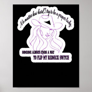 Affiche Pas Comme J'Essaie D'Être Une Bonne Dame
