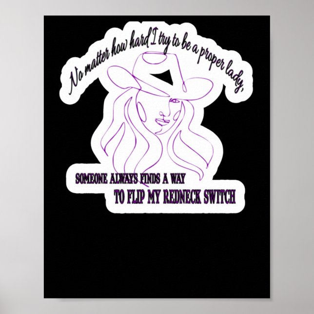 Affiche Pas Comme J'Essaie D'Être Une Bonne Dame (Devant)