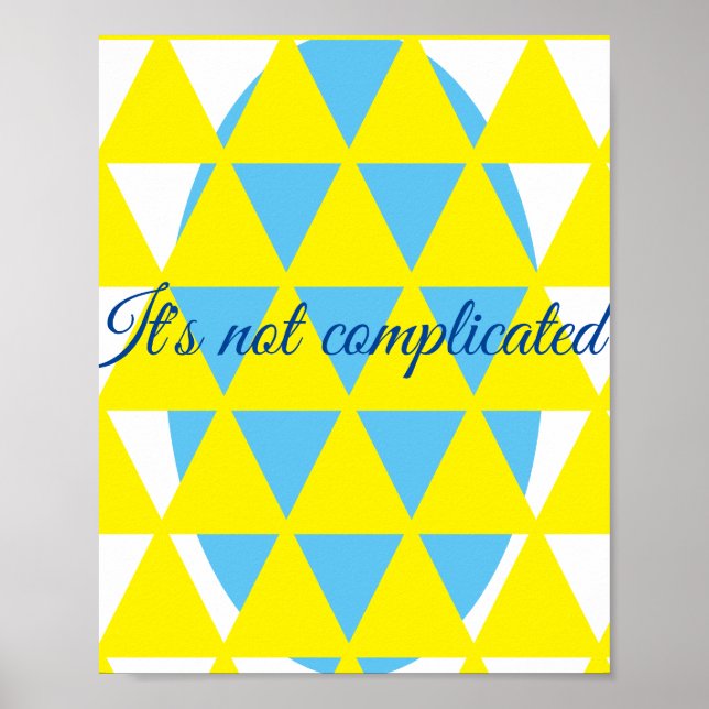 Affiche Pas compliqué (Devant)