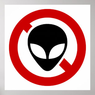AFFICHE PAS D'ALIEN